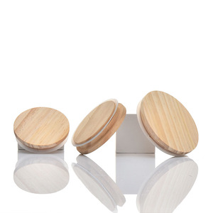 Tapas de Corcho de Vidrio de 7 mm con Extremo Fácil de Abrir y Tapas de Bambú de Madera para Frascos Mason de Boca Ancha y Portavelas de Vidrio al por Mayor - Product Image 4