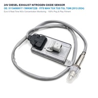 Capteur NOx 24V pour camions MAN TGX TGS TGL TGM 51154080017 5WK96722B 51154080008 Capteur d'oxyde d'azote Euro 6 2012-2024