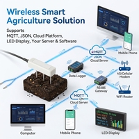 Capteur de température et d'humidité du sol CE IP68 SID12 à bas prix en Chine avec 4G MQTT JSON pour Rockwool et Coco
