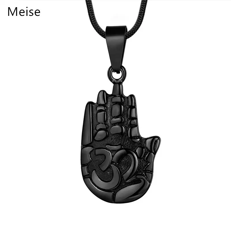 Yiwu Meise Hand Van Fatima Rvs Boeddha Hamsa Hand Ketting