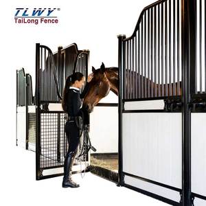 Establos para Caballos, Estructura <span class=keywords><strong>de</strong></span> Acero Prefabricada, Establos Económicos <span class=keywords><strong>de</strong></span> Metal y Bambú para Caballos - Product Image 1