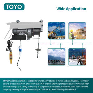Chine usine Toyo 290 300 500 800 950 Kg Italie Ece Mini treuil électrique avec quatre chariots - Product Image 3