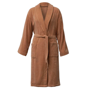 Unisex 100% Cotton Terry Bathrobe Men's & Women's Long Kimono Dressing Gown Quick-Dry Sleepwear & Towel for Home Use
