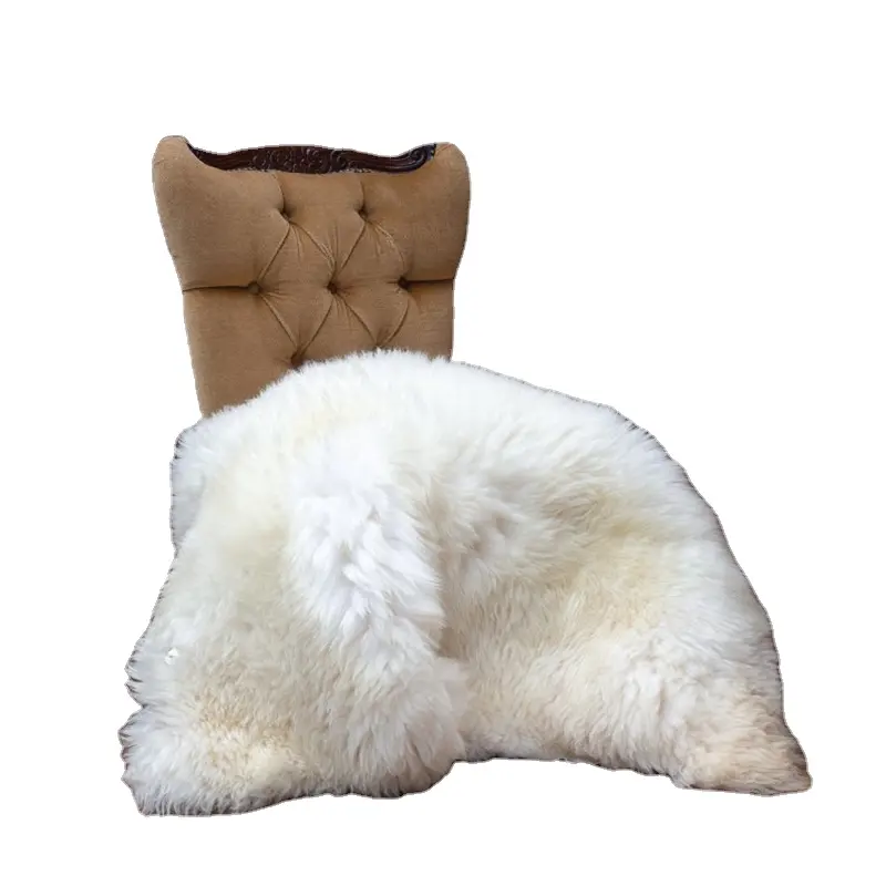 imitated faux single sheepskin fake animal fur rug fabric for home