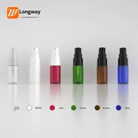 Pratique 10ml Plat Épaule Poudre Pompe Oiseau-Bec Lotion Bouteille En Plastique Vide Échantillon Distributeur Bouteille pour Soins De La Peau Voyage Ensemble