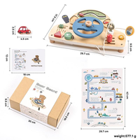 Jouets éducatifs pour l'éducation précoce des enfants Simulation multifonctionnelle pratique Conduite Volant Conseil occupé