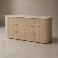Commode de chambre OAKEN moderne en chêne massif, taille personnalisable, 6 tiroirs, meuble de rangement pour chambre à coucher, mobilier de maison
