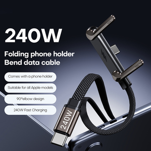 <span class=keywords><strong>C</strong></span>âble de charge rapide haute vitesse 240 W et <span class=keywords><strong>c</strong></span>âble <span class=keywords><strong>USB</strong></span>-<span class=keywords><strong>C</strong></span> à angle droit, <span class=keywords><strong>c</strong></span>âble <span class=keywords><strong>USB</strong></span>-<span class=keywords><strong>C</strong></span> <span class=keywords><strong>vers</strong></span> <span class=keywords><strong>USB</strong></span>-<span class=keywords><strong>C</strong></span> 240 W 1,5 m pour téléphone - Product Image 2