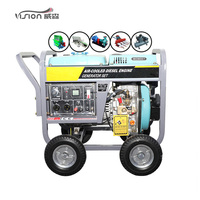 Hochwertiger VISION DG9500E 7,5kW 7500W Offener Dieselgenerator 50Hz/60Hz Luftgekühlter Einzylinder-Aggregat mit ATS Tragbar