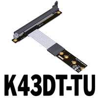 Pour M.2 NGFF NVMe Key M vers PCI-E x16 STX carte mère carte graphique câble d'extension GPU PCIe 4.0x4 avec câble adaptateur secteur SATA