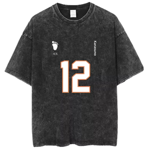 เสื้อวอลเลย์บอลชาย โรงเรียนมัธยมอุเอโนะ แขนสั้น ลายการ์ตูนฮินาตะ โชโย คาเงยามะ โทบิโอะ สไตล์วินเทจ ชุดทีมคอสเพลย์ ลุคย้อนยุค ซักทำเก่า - Product Image 5