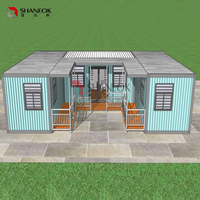Maison préfabriquée en conteneur, portable, assemblée, avec salle de bain complète, design personnalisé