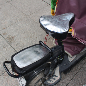 Fulishu Electric Scooter Seat Cover Full Coverage Heat Insulating UV Protection Water Resistant - Product Image 2