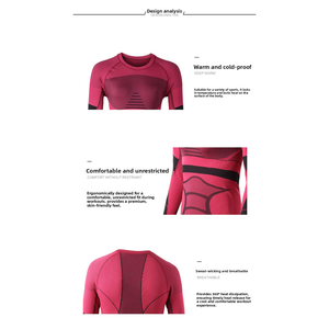 Ensemble de <span class=keywords><strong>sous</strong></span>-vêtements thermiques de compression sans couture à séchage rapide pour le <span class=keywords><strong>ski</strong></span>, pour hommes et femmes, vêtements de snowboard - Product Image 2