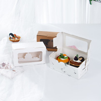 Boîtes à Cupcakes Colorées en Carton avec 2, 4 ou 6 Cavités, Boîte Cadeau pour Muffins et Cupcakes avec Fenêtre Transparente – Vente en Gros