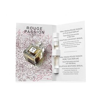 Échantillon de parfum de flacon de brume de 5ml Échantillon de parfum de carte de 2ml Cartes d'échantillons de parfum uniques avec porte-parfum de bouteille