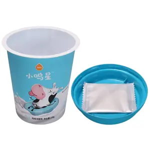 Fronzn Reusable to Go Yogurt Eco-Friendly Plastic Cups with Lids