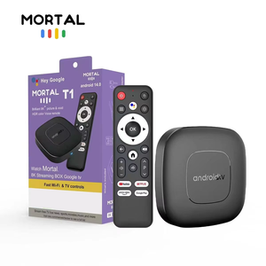 T1 Mortal Android14.0 Tv Box Allwinnerh313 Quad Core <strong>ram</strong> <strong>2gb</strong> Rom16gb Dual Wifi 2.4g&amp;5g BT5 4K Support Voice Control Set Top Box - Product Image 1
