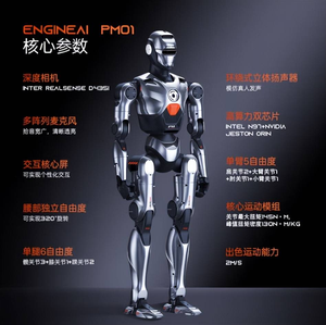 หุ่นยนต์ฮิวแมนนอยด์ ENGINEAI PM01 23 DOF น้ำหนักเบา ขนาดเท่าคนจริง แบบสองขา พร้อมระบบปัญญาประดิษฐ์ - Product Image 3
