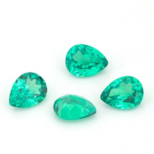 สินค้ายอดนิยมมีหลายตัวเลือกสีเขียวอัญมณีโคลัมเบียการตัดอัญมณีลูกแพร์สำหรับการปลูกอัญมณีในห้องปฏิบัติการจริง - Product Image 3