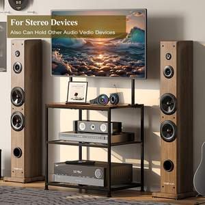 Moderno Soporte de <span class=keywords><strong>TV</strong></span> de Madera para Televisores de 23-50 <span class=keywords><strong>Pulgadas</strong></span>, Pequeño, de Esquina, con Estantes de Almacenamiento para Sala de Estar, Dormitorio, Hotel, Comedor, Multiusos - Product Image 3