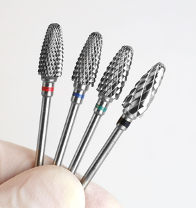 Fraise conique en carbure de tungstène non revêtue pour ponceuse à ongles, outil de manucure pour l'élimination du gel - Product Image 1