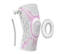 Genouillères de sport à compression réglable personnalisée avec bouton micro-réglable pour un ajustement parfait et le soulagement de la douleur arthritique