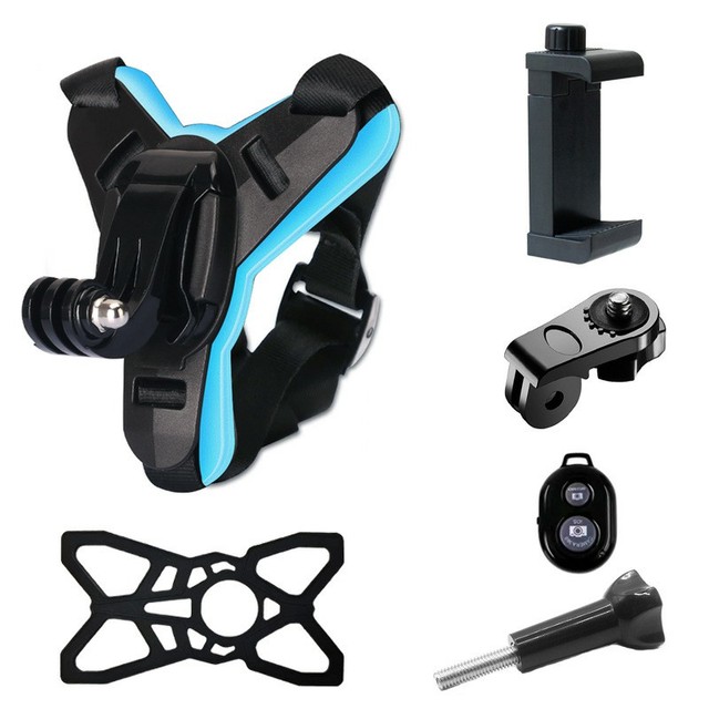 Bangbobi Hot Selling for Compatible Motorcycle Helmet Camera Mount Adjustable Chin Strap PP+Nylon Material for /Insta360