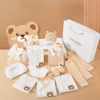 Nouveau-né vêtements ensemble 100% coton bio 0-3 mois infantile costume vêtements garçon fille hiver barboteuses Layette bébé douche cadeau