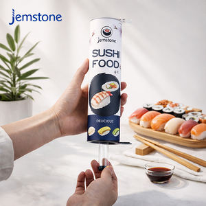 Emballage de tube à sushi en carton écologique de qualité alimentaire, à pousser, pour la livraison à emporter, OEM ODM - Product Image 1