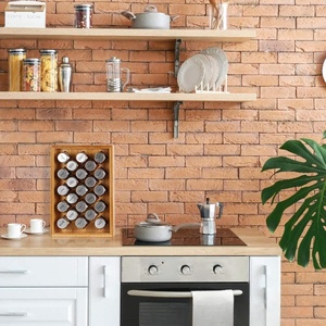 Étagère de rangement de cuisine de haute qualité, étagères à épices en bambou, organisateur de tiroirs - Product Image 2