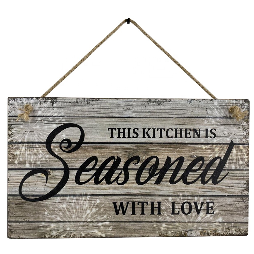 Kitchen Decor Rustic Wall Art Sign Decorative Custom wall plaque