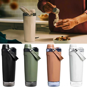 Hydrogen Flask thép không gỉ cách điện Shaker chai protain Lắc leakproof cơ sở lưu trữ với xử lý Nắp - Product Image 1