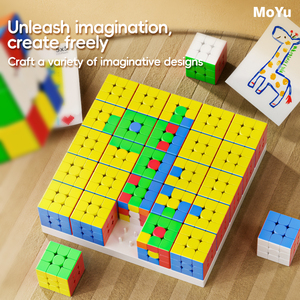<span class=keywords><strong>Moyu</strong></span> DIY Cubo <span class=keywords><strong>3x3</strong></span> Galería de Arte Mosaico, Set de Cubos <span class=keywords><strong>3x3</strong></span> 5x5 10x10, Rompecabezas Creativo de Ensamblaje sin Adhesivos - Product Image 3