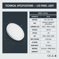 Plafonnier LED encastré étroit en aluminium de style moderne, garantie 2 ans, température de couleur 3000K/4000K, CRI pour la maison