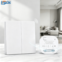 Interrupteur d'éclairage sans fil cinétique auto-alimenté Bingoelec, sans batterie, sans câblage, télécommande, interrupteur mural pour l'éclairage domestique et hôtelier