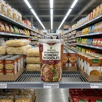 Wholesale Custom High Protein Konjac Dry Noodle OEM ODM Factory Beef Flavor Shirataki Noodles