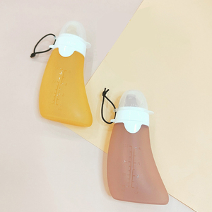Nouvelle conception en promotion : Pochette alimentaire réutilisable en silicone sans BPA, compressible et rechargeable pour bébé, sac de conservation du lait maternel - Product Image 2