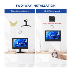 Moniteur portable HD 7 pouces, écran externe avec haut-parleurs, deuxième écran pour ordinateur portable, PC, téléphone, console de jeu, moniteur CCTV 7 pouces - Product Image 5