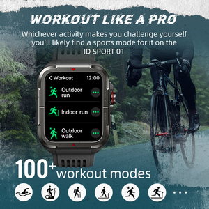 Montre intelligente d'extérieur 1.85 pouces ''écran HD BT fonction d'appel sport Smartwatch pour hommes 300mAh grande batterie <span class=keywords><strong>2024</strong></span> nouveauté - Product Image 2