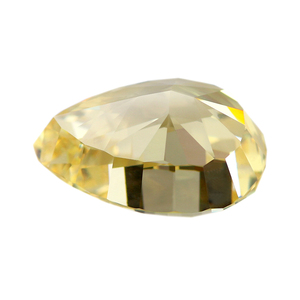 Pierres CZ 5A, facettées en bas, de forme <span class=keywords><strong>poire</strong></span>, de couleur <span class=keywords><strong>jaune</strong></span>, zircone cubique, prix au carat, de Provence Gems - Product Image 4