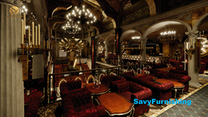 Conception d'intérieur de restaurant d'hôtel <span class=keywords><strong>royal</strong></span>, concept de design de bar de club de luxe, mobilier de salon de luxe personnalisé, ensemble de table et de chaises - Product Image 4