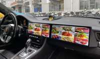 Écran LCD 24,6 pouces pour Porsche 911 Double écran 2012-2018 Autoradio multimédia Android 14 Lecteur vidéo avec USB CarPlay GPS