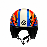 Casque de moto vintage unisexe demi-face, look rétro classique, personnalisable pour hommes et femmes, idéal