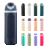 Bouteille d'eau isotherme classique en acier inoxydable à double paroi, style O, 24oz 30oz, avec poignée, pour la rentrée scolaire, personnalisable, directement de l'usine