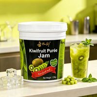 Lotlong Bulk Producent Hoog Fruitgehalte Rijpe Rauwe Kiwi Kiwi Fruitpuree Jam voor Commerciële Melkthee & Dessert Topping