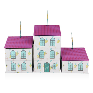 Tùy Chỉnh Phim Hoạt Hình Nhà Hình Từ Đóng Cửa Hộp Quà Tặng Các Tông Cứng Nhắc Với Matte Kết Thúc Cho Mỹ Phẩm Hoặc Trẻ Sơ Sinh Quà Lưu Niệm - Product Image 2