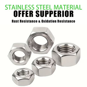 Stainless Steel Hex <b>Nut</b> Set M2 M10 Metric 400Pcs A2 70 CNC Machined External Hex <b>Nuts</b> Boxed - Product Image 4