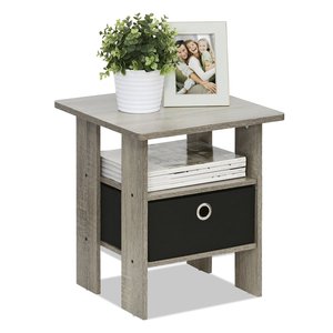 Table de chevet moderne en bois SENYU Furinno avec étagère ouverte et tiroir de rangement pour meubles de chambre - Product Image 4