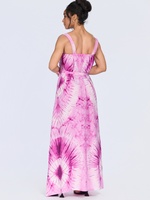 Robe décontractée ample à imprimé tendance, grande taille, dos nu sexy avec bretelles pour femme, vente en gros